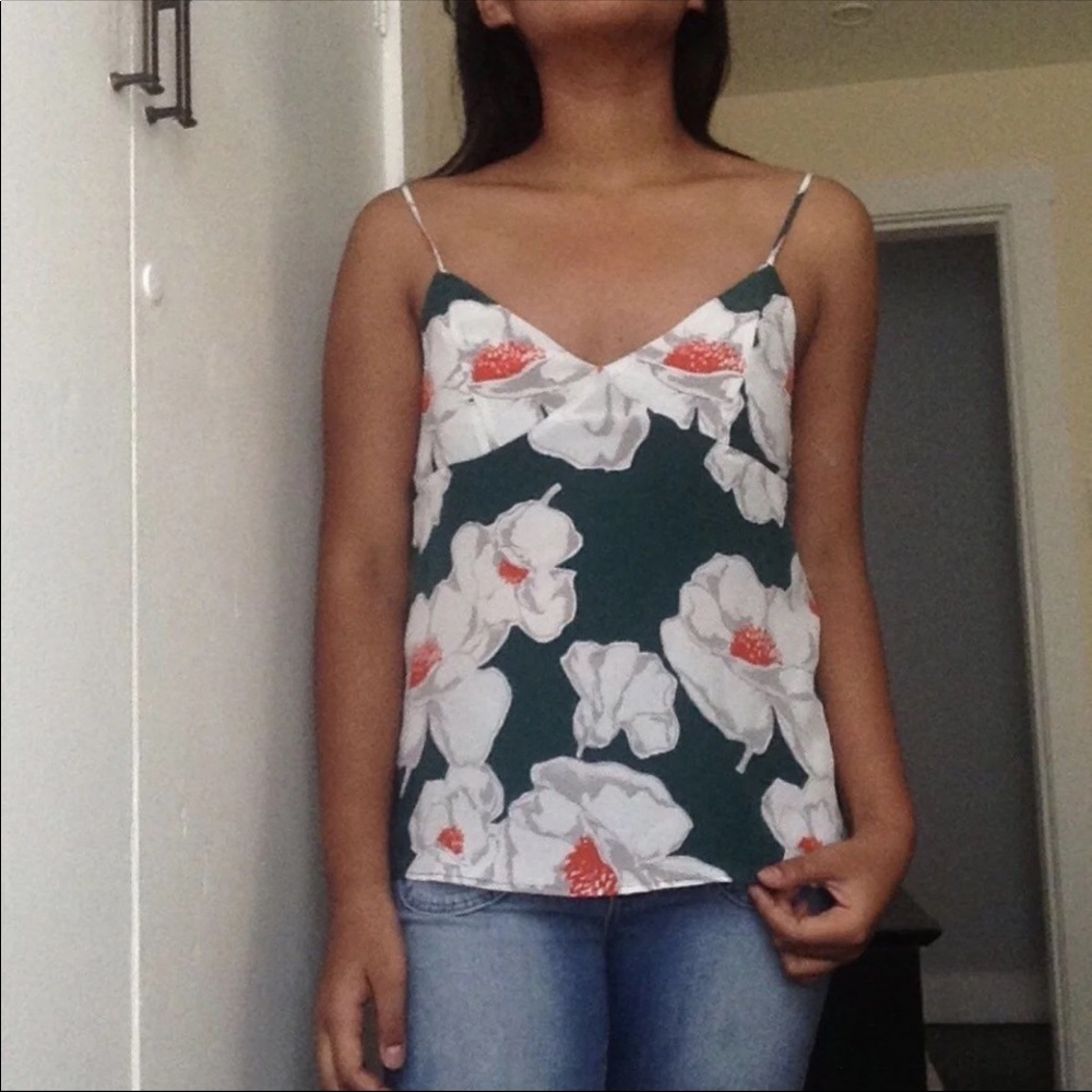 Equipment Silk Floral Tank Top